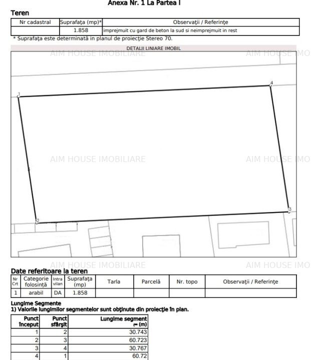 Teren 2160mp-D=60ml-Chiajna/Militari Residence,pretabil bloc