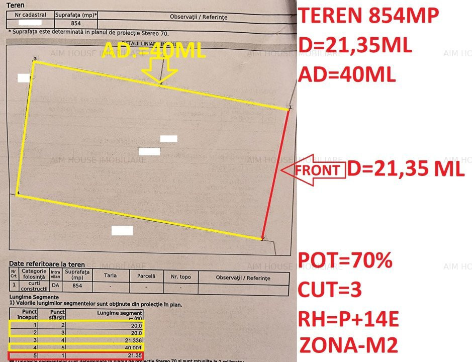 Teren 854mp-zona M2,Militari-Lacul Morii