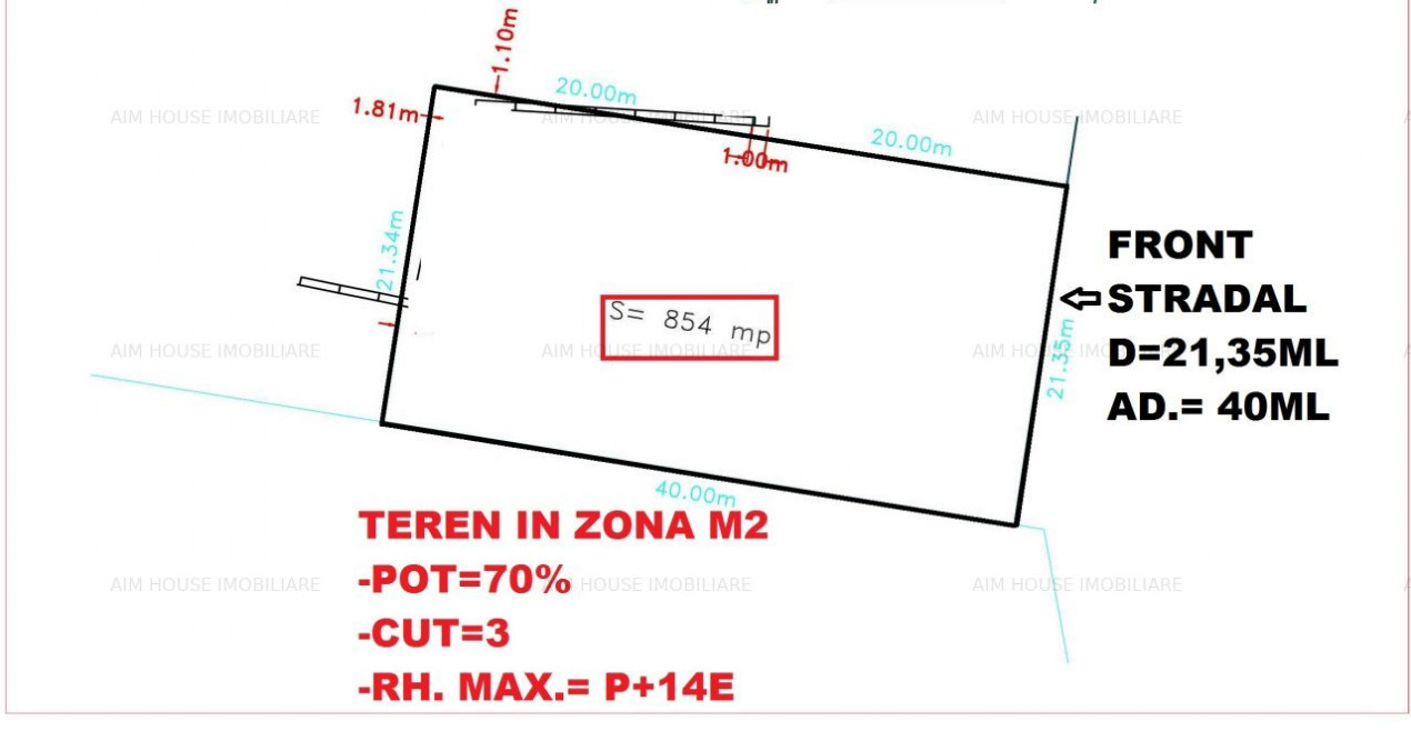 Teren 854mp-zona M2,Militari-Lacul Morii