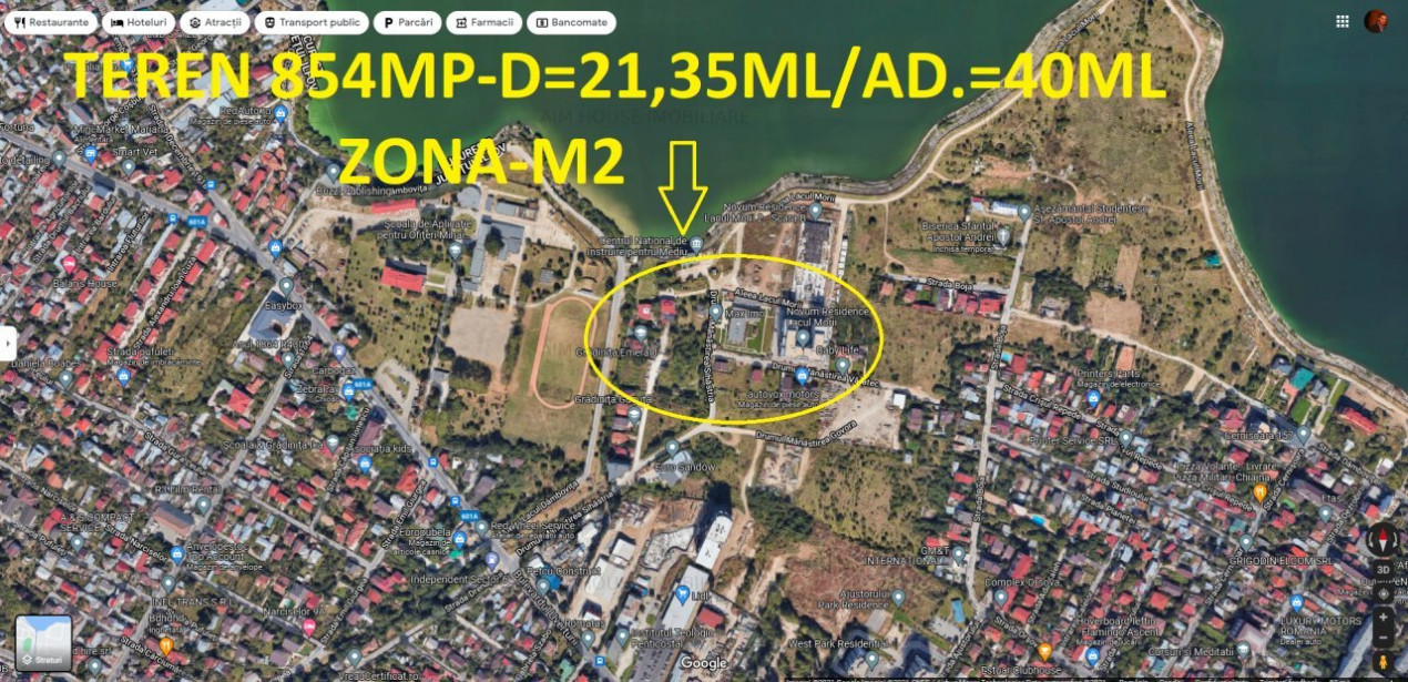 Teren 854mp-zona M2,Militari-Lacul Morii