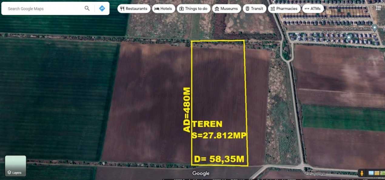 Corbeanca Teren 27.812mp,viitor acces autostrada A0