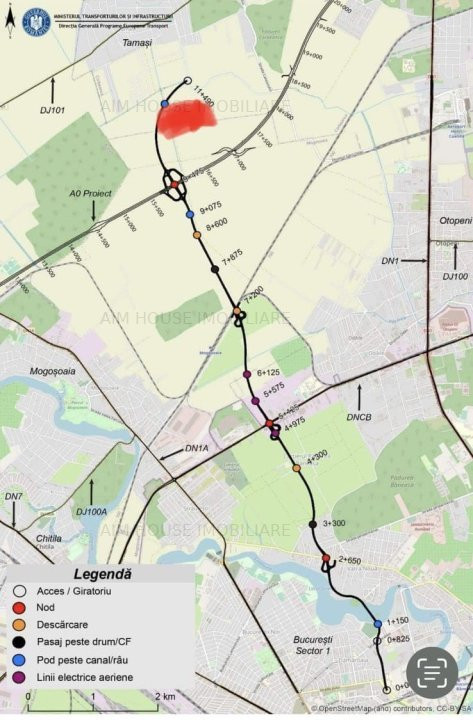 Corbeanca Teren 27.812mp,viitor acces autostrada A0