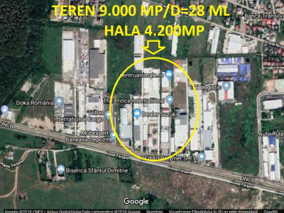 Tunari-Centura/Teren 9000mp si hala 4.200 mp