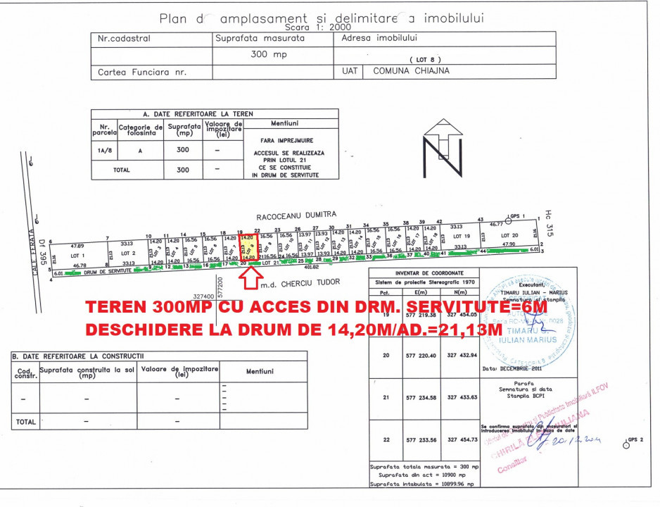 Teren 300mp-Stelelor-pretabil investitie/constructie casa-vila