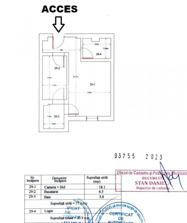 Oportunitate de investititie-Garsoniera 31mp-etaj 3/5-mobilat/utilat