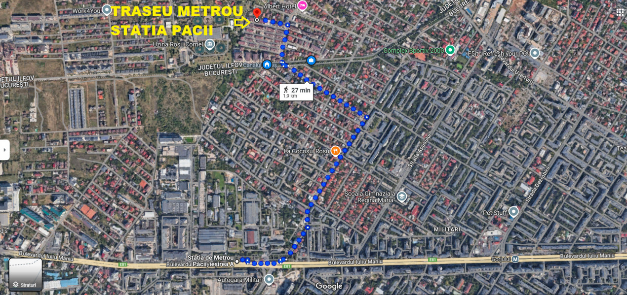 Drm. Bacriului-Pacii Metrou-Garsoniera de inchiriat-Parcare proprie